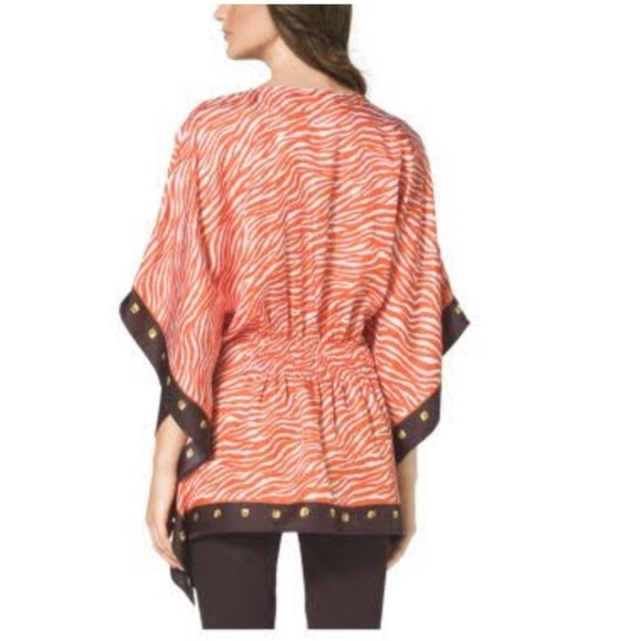 MICHAEL KORS Savannah Printed Kimono Top - Picture 2 of 10